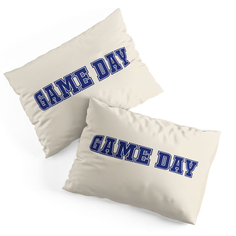 DENY Designs Gameday White and Navy 2 Pillow Shams