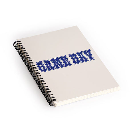 DENY Designs Gameday White and Navy 2 Spiral Notebook