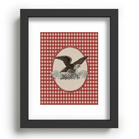 DENY Designs Gingham Eagle Recessed Framing Rectangle