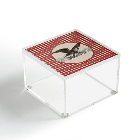 DENY Designs Gingham Eagle Acrylic Box