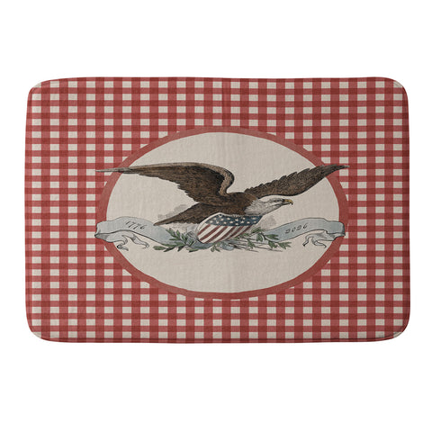 DENY Designs Gingham Eagle Memory Foam Bath Mat