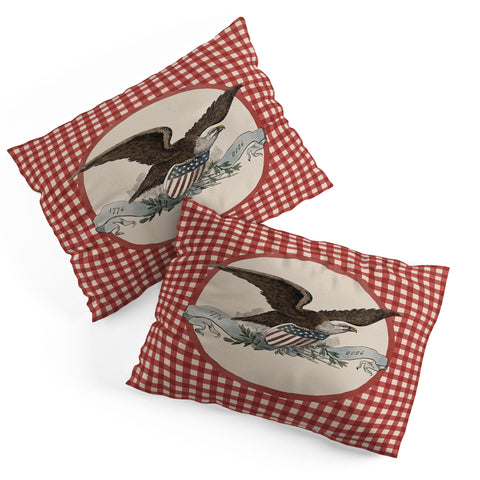 DENY Designs Gingham Eagle Pillow Shams