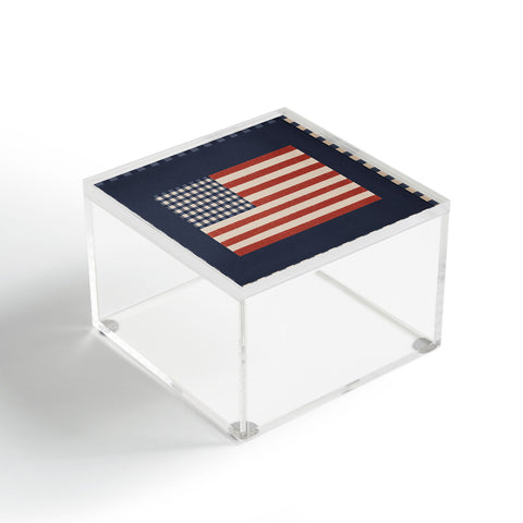 DENY Designs Gingham Flag Acrylic Box
