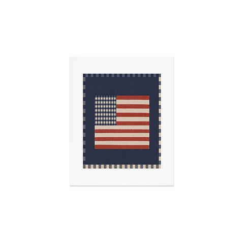 DENY Designs Gingham Flag Art Print