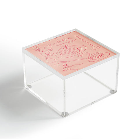 DENY Designs girl breakfast Acrylic Box