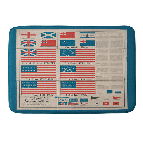DENY Designs Goff s Evolution of the American Flag Memory Foam Bath Mat