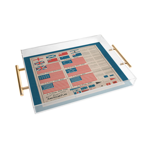 DENY Designs Goff s Evolution of the American Flag Acrylic Tray