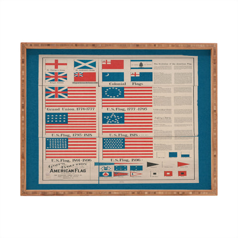 DENY Designs Goff s Evolution of the American Flag Rectangular Tray