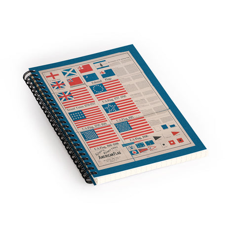 DENY Designs Goff s Evolution of the American Flag Spiral Notebook
