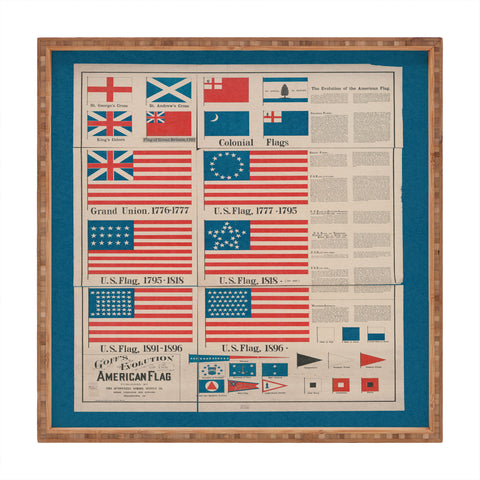 DENY Designs Goff s Evolution of the American Flag Square Tray