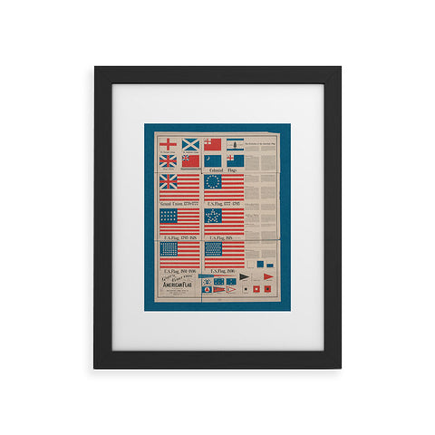 DENY Designs Goff s Evolution of the American Flag Framed Art Print