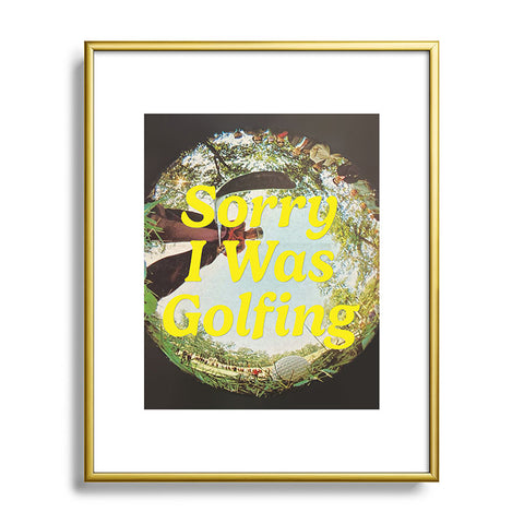 DENY Designs GolfFisheye Metal Framed Art Print