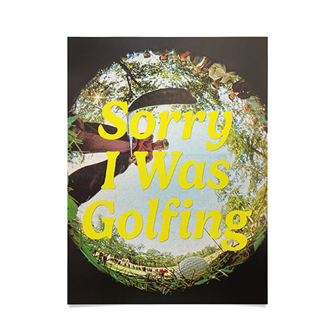 DENY Designs GolfFisheye Poster