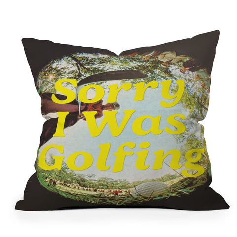 DENY Designs GolfFisheye Outdoor Throw Pillow