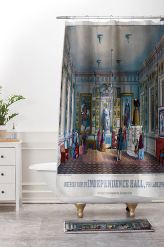 DENY Designs Independence Hall Shower Curtain And Mat