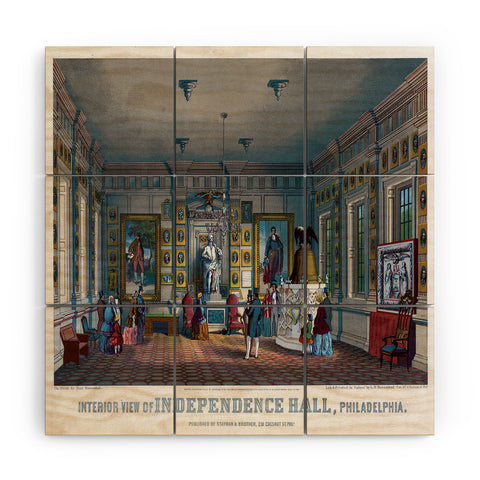 DENY Designs Independence Hall Wood Wall Mural