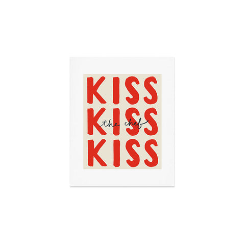DENY Designs Kiss The Chef Art Print