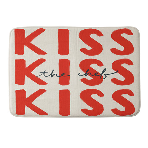 DENY Designs Kiss The Chef Memory Foam Bath Mat