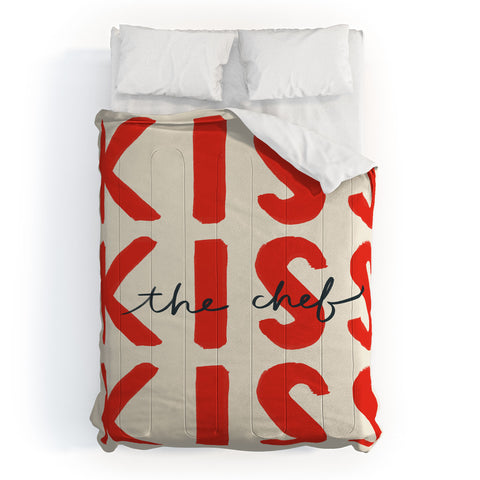 DENY Designs Kiss The Chef Comforter