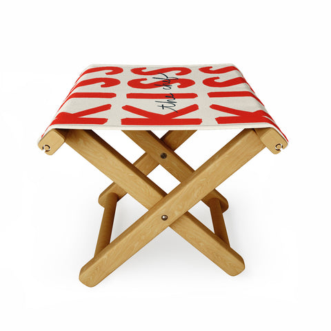 DENY Designs Kiss The Chef Folding Stool