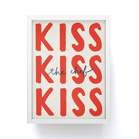 DENY Designs Kiss The Chef Framed Mini Art Print