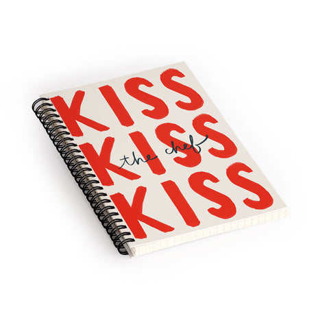 DENY Designs Kiss The Chef Spiral Notebook