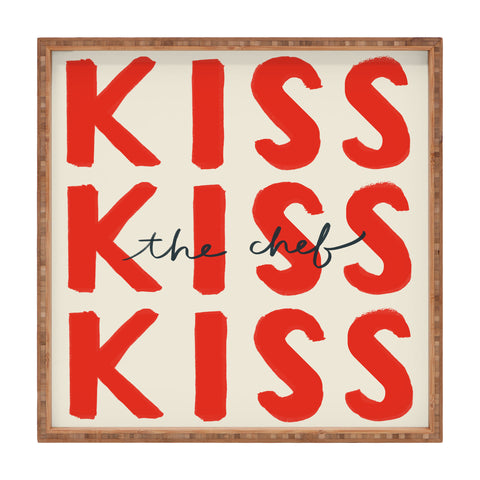 DENY Designs Kiss The Chef Square Tray