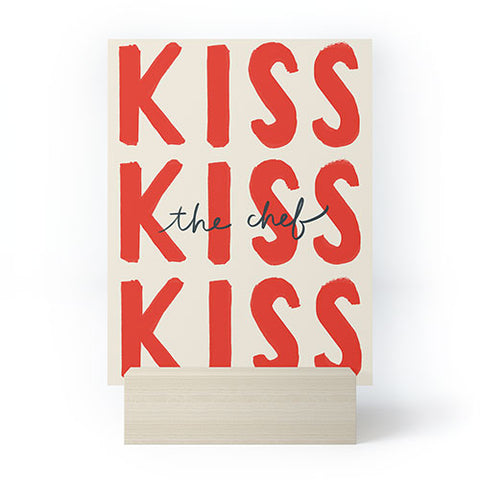 DENY Designs Kiss The Chef Mini Art Print