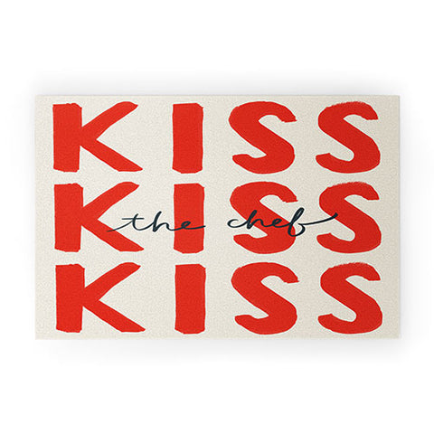 DENY Designs Kiss The Chef Welcome Mat