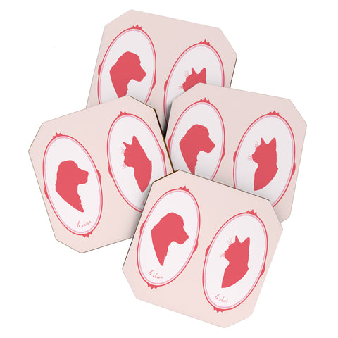 DENY Designs kit cameo Coaster Set