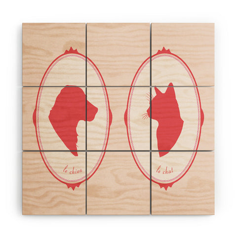 DENY Designs kit cameo Wood Wall Mural