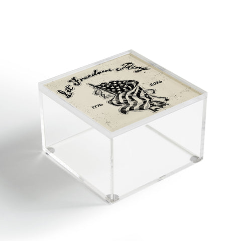 DENY Designs Let Freedom Ring Block Acrylic Box