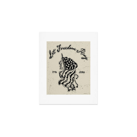 DENY Designs Let Freedom Ring Block Art Print