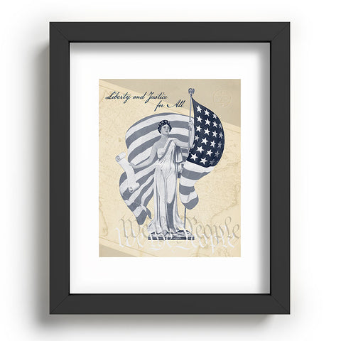 DENY Designs Liberty and Justice Woman Recessed Framing Rectangle