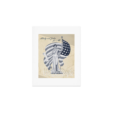 DENY Designs Liberty and Justice Woman Art Print