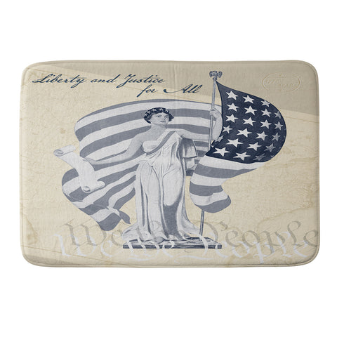 DENY Designs Liberty and Justice Woman Memory Foam Bath Mat