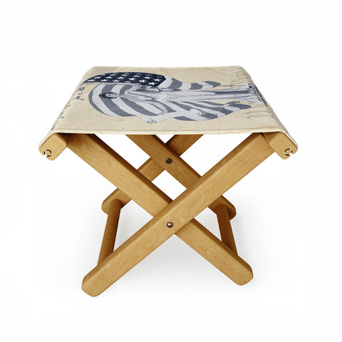 DENY Designs Liberty and Justice Woman Folding Stool