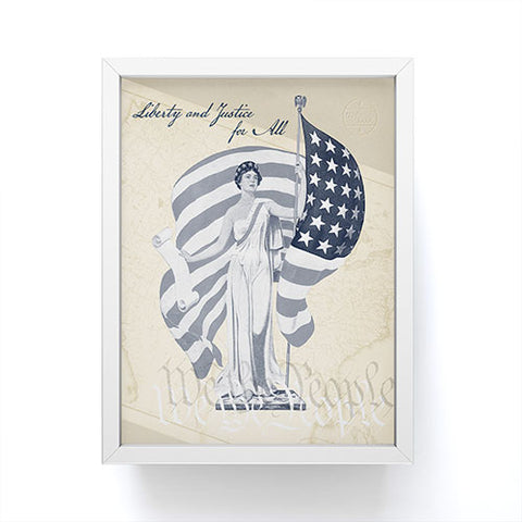 DENY Designs Liberty and Justice Woman Framed Mini Art Print