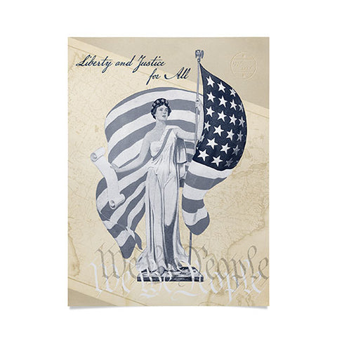 DENY Designs Liberty and Justice Woman Poster
