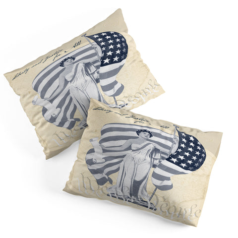 DENY Designs Liberty and Justice Woman Pillow Shams