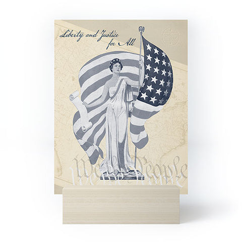 DENY Designs Liberty and Justice Woman Mini Art Print
