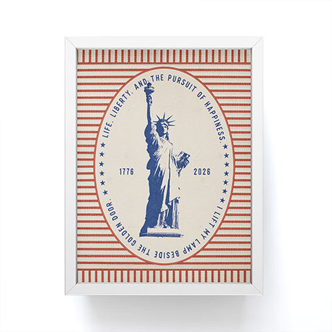 DENY Designs Life Liberty Framed Mini Art Print