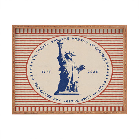 DENY Designs Life Liberty Rectangular Tray