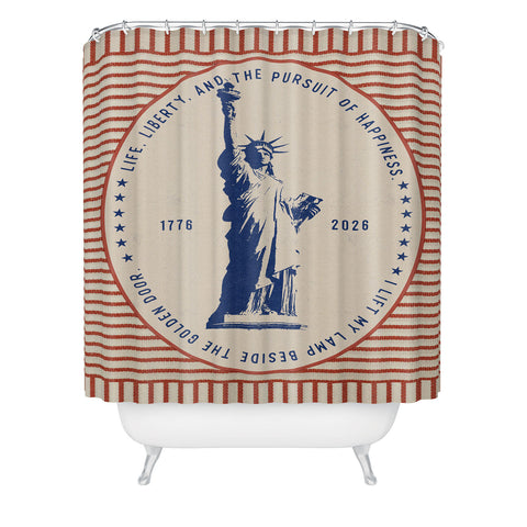 DENY Designs Life Liberty Shower Curtain