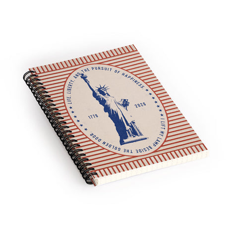 DENY Designs Life Liberty Spiral Notebook