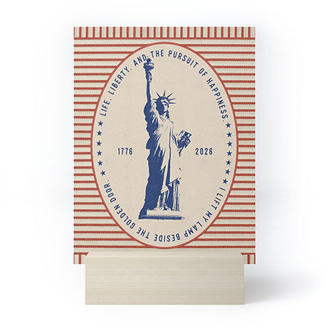 DENY Designs Life Liberty Mini Art Print