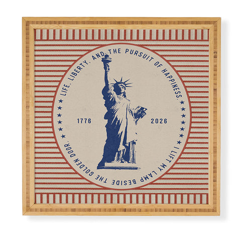 DENY Designs Life Liberty Framed Wall Art