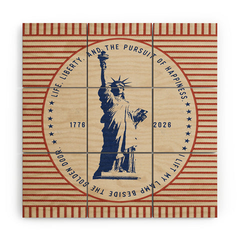 DENY Designs Life Liberty Wood Wall Mural
