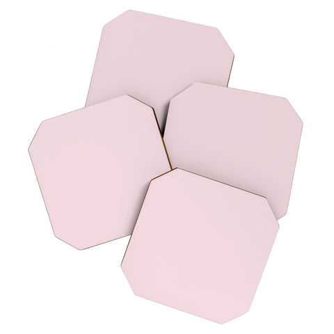 DENY Designs Light Pink 705c Coaster Set