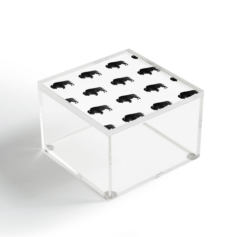 DENY Designs Midnight Bison Acrylic Box